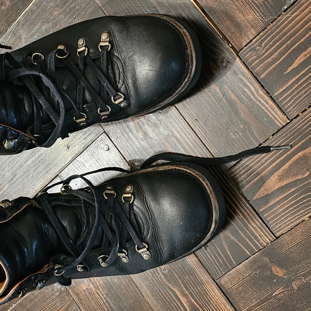 Black Leather Frye Boots